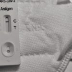 covid 19 test and face mask